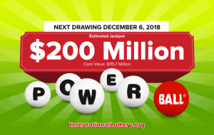 没有头奖赢家，Powerball奖金达到2亿美金 .org